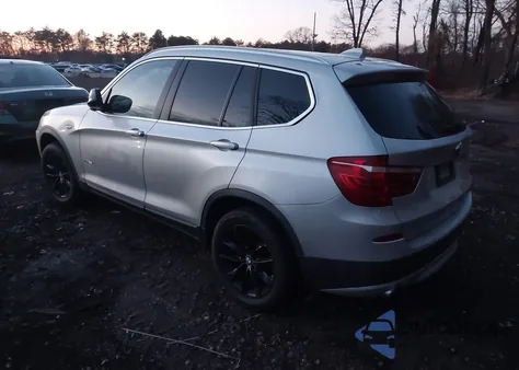 2013 BMW X3 xDrive28I from USA, damaged, VIN 5UXWX9C5XD0A17753